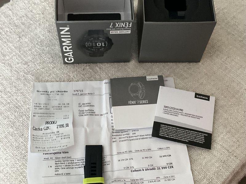 Prodám GarminFenix 7 Sapphire Solar Titanium