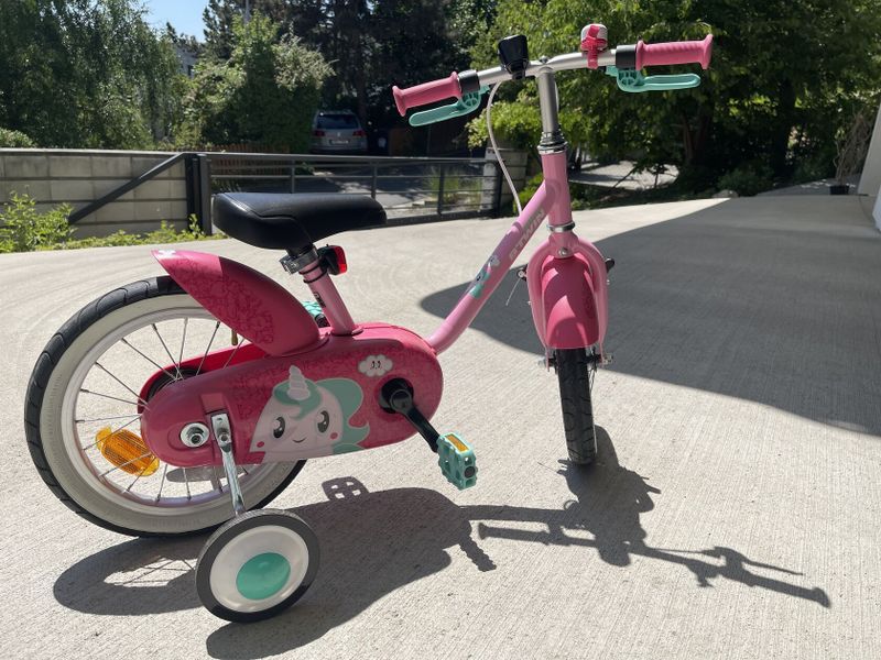 Dětské prakticky neježděné kolo BtWin 14 Unicorn