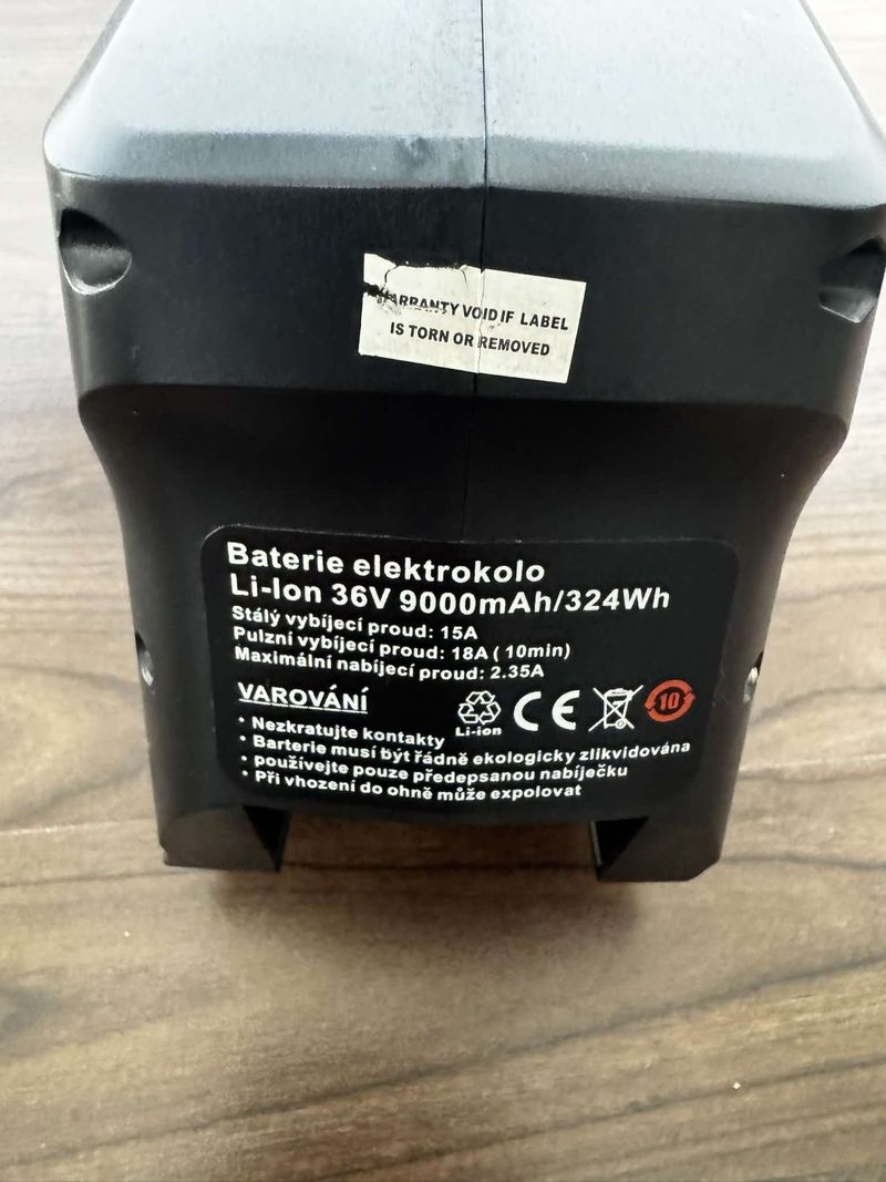 Apache baterie Power R6 rámová Li-Ion 36V 9 Ah/324 Wh