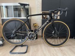 Specialized S-Works SL-7 Tarmac, LIGHTWEIGHT Meilenstein Evo Black, Sram RED AXS wattmetr, vel. 58.