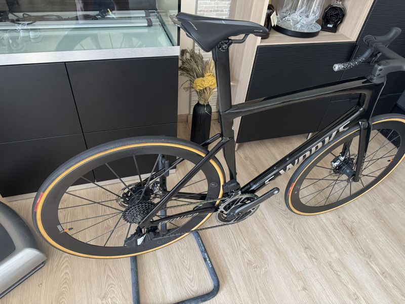 Specialized S-Works SL-7 Tarmac, LIGHTWEIGHT Meilenstein Evo Black, Sram RED AXS wattmetr, vel. 58.