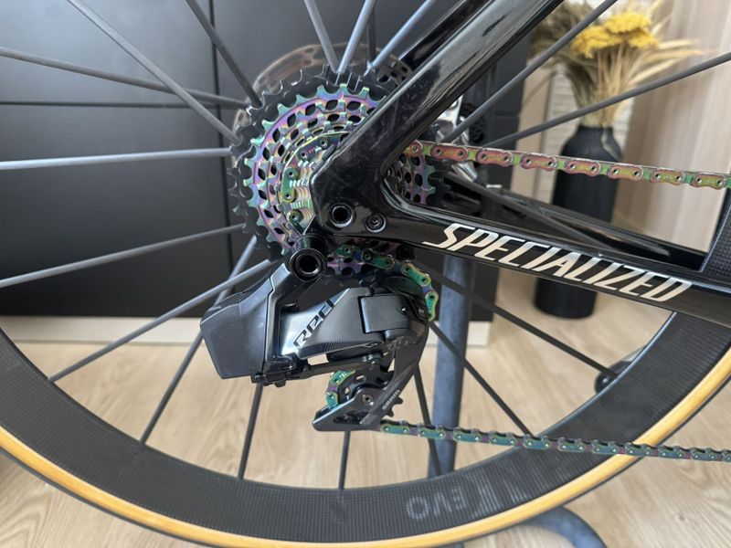 Specialized S-Works SL-7 Tarmac, LIGHTWEIGHT Meilenstein Evo Black, Sram RED AXS wattmetr, vel. 58.