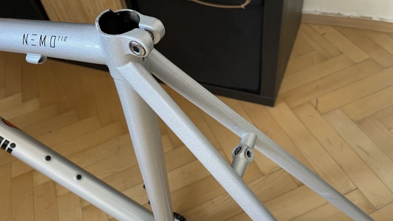 Cinelli Nemo Tig rim / Pearl White / rámová sada vel.54