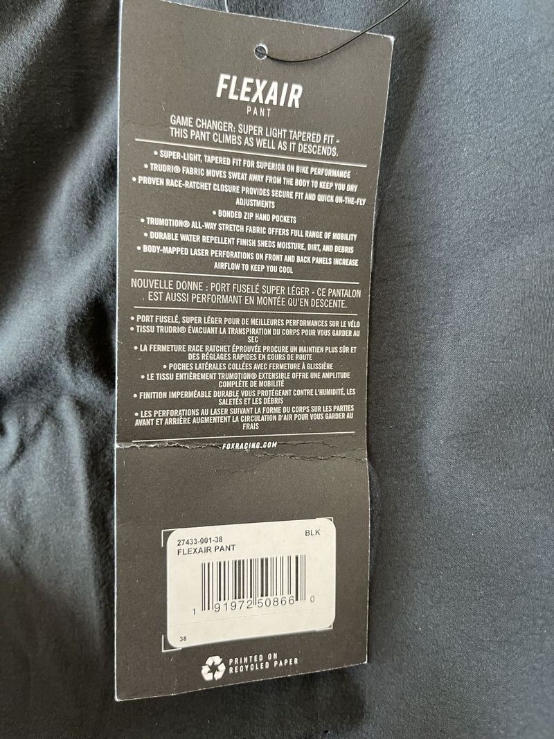 panske kalhoty Fox Flexair