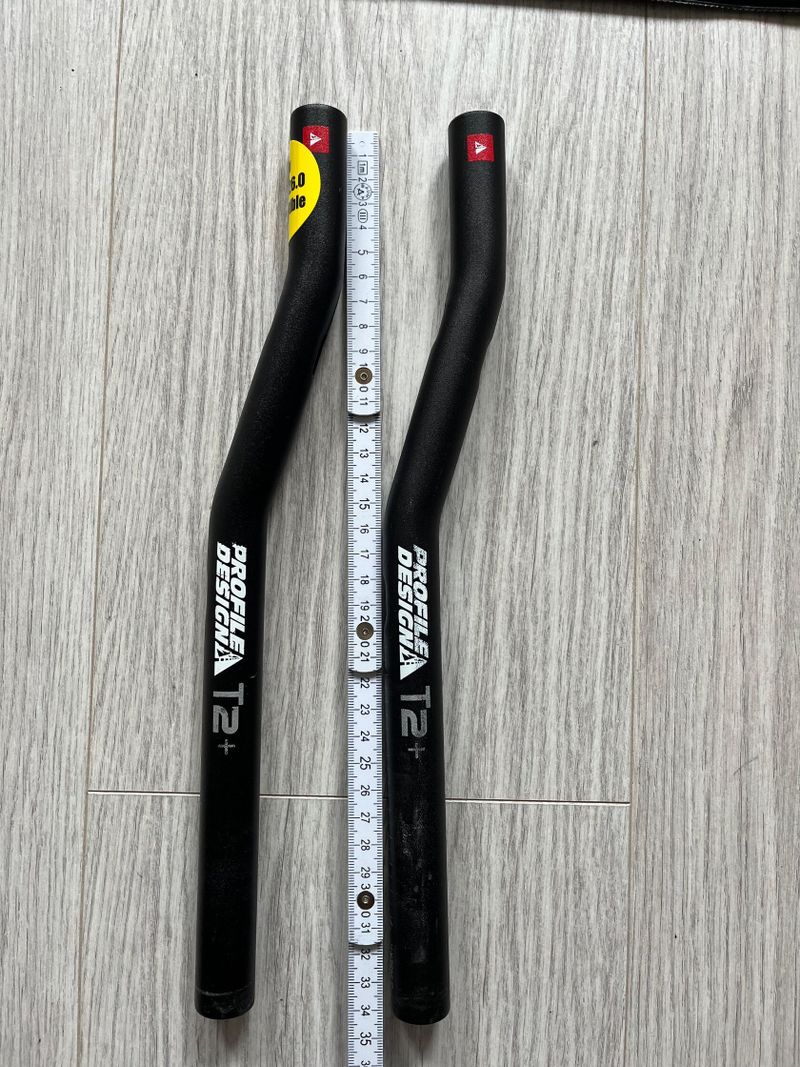 Prodám nástavce na triatlon či časovku ProfilDesign T2+