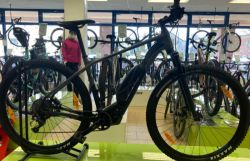 Merida eBIG.NINE 500 Matt Grey/Black(Blue), velikost L(48)