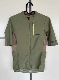 Dámský cyklistický dres Pedaled olive green - L