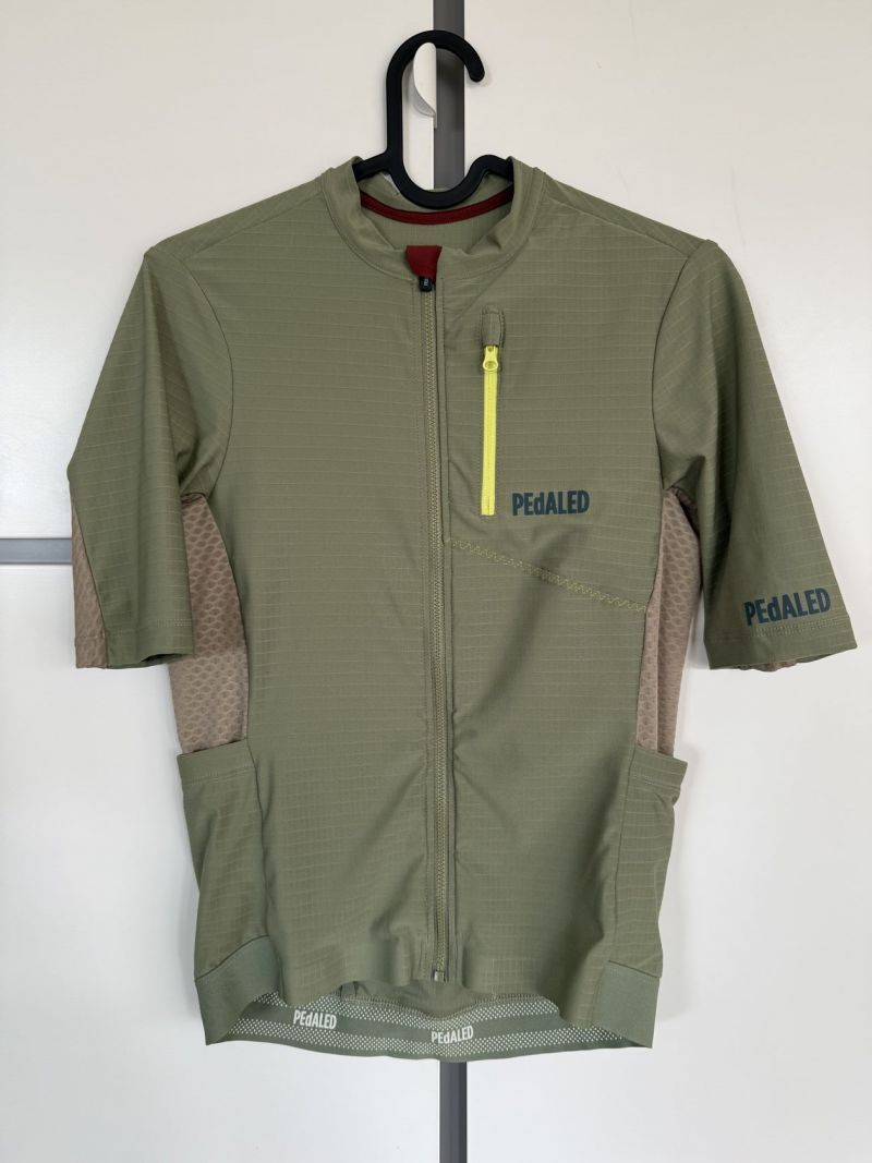 Dámský cyklistický dres Pedaled olive green - L