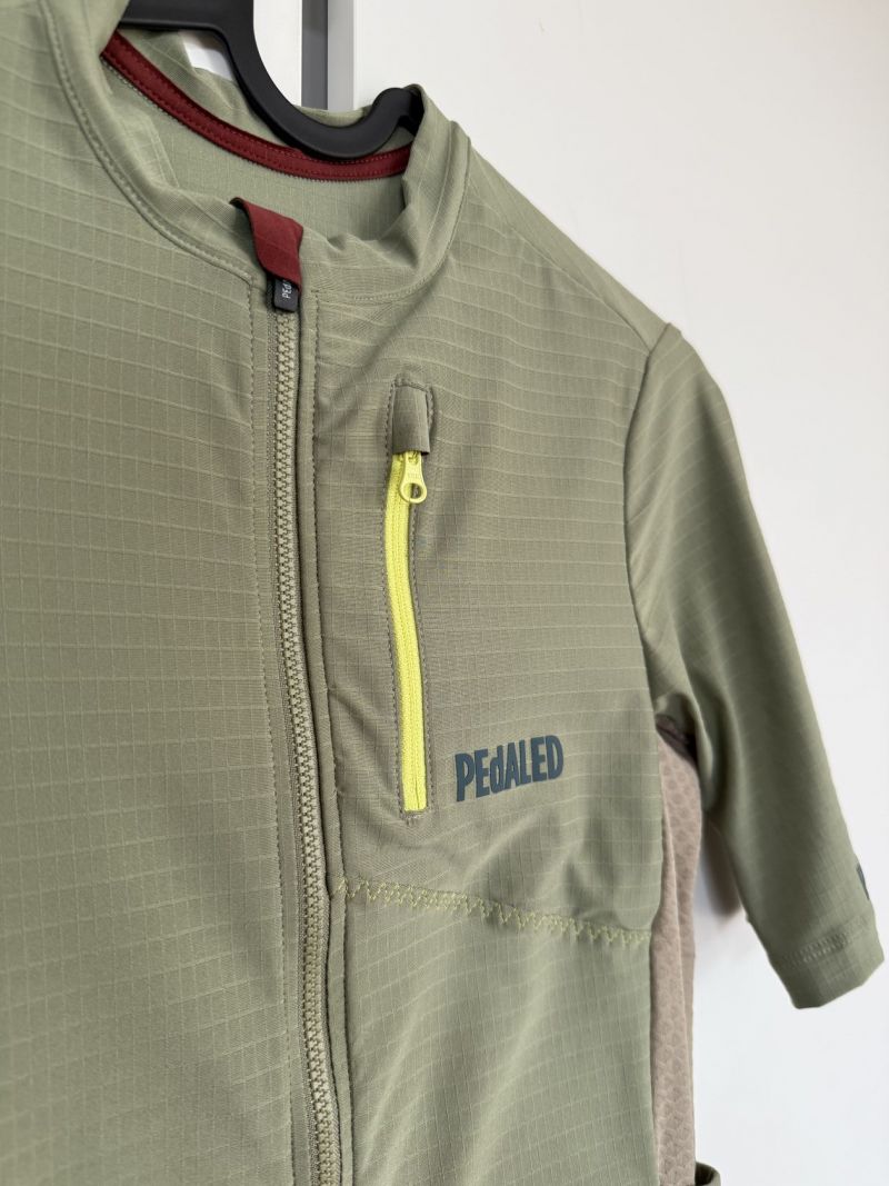 Dámský cyklistický dres Pedaled olive green - L