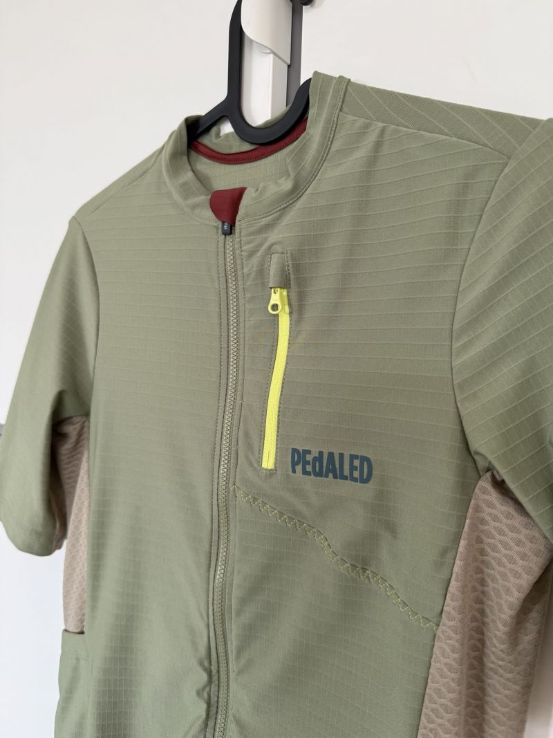 Dámský cyklistický dres Pedaled olive green - L