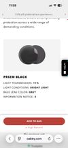 Náhradní sklo/zorník Oakley Sutro Lite Sweep Vented Prizm Black