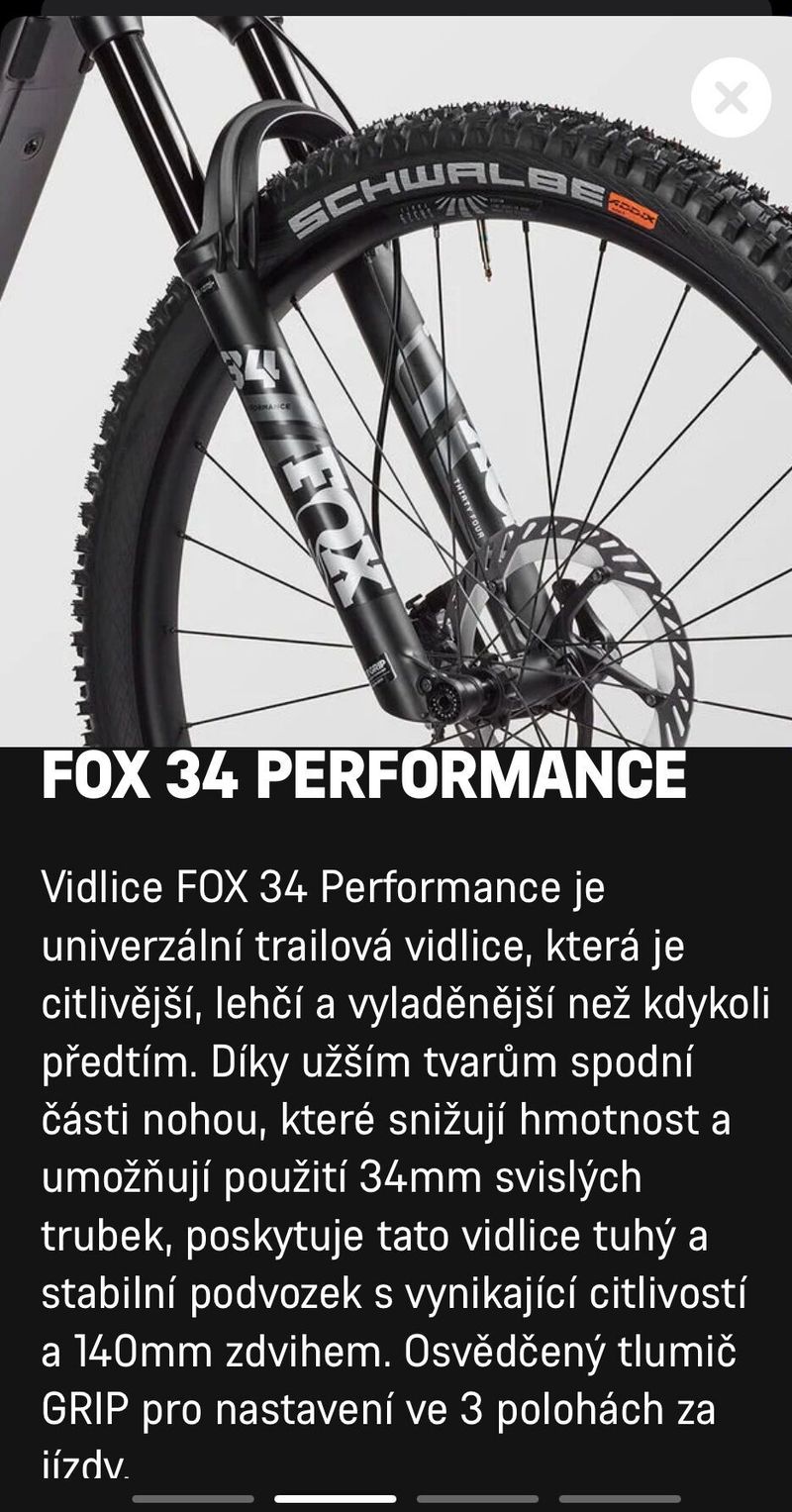 Fox Performance grip 140mm