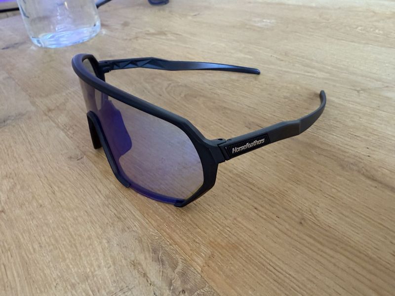 Cyklistické brýle Horsefeathers Archie - black/mirror green