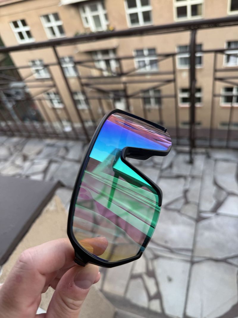 Cyklistické brýle Horsefeathers Archie - black/mirror green