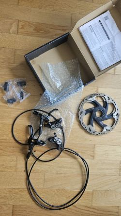 Set Shimano Saint P+Z , 2x Ice Tech Sm-Rt86 203mm 6-bolt