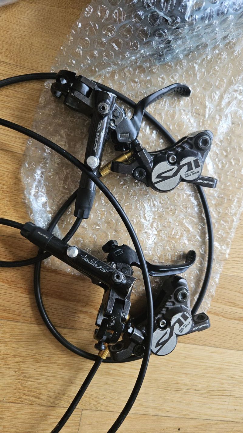 Set Shimano Saint P+Z , 2x Ice Tech Sm-Rt86 203mm 6-bolt