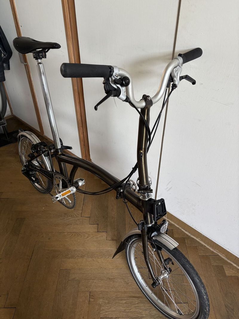 Brompton M6L raw lacquer