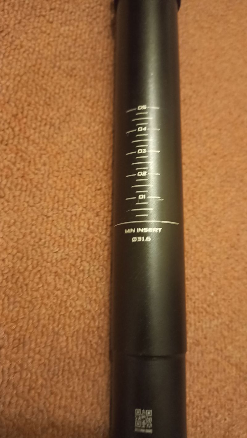Teleskopická sedlovka 170 mm, ⌀31,6mm