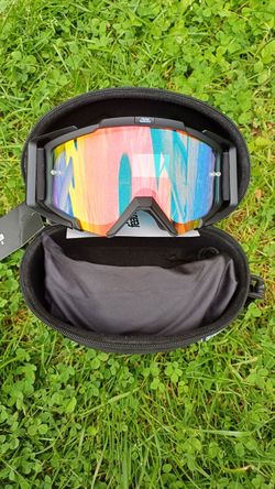 Horsefeathers MTB brýle Patriot - black/mirror green