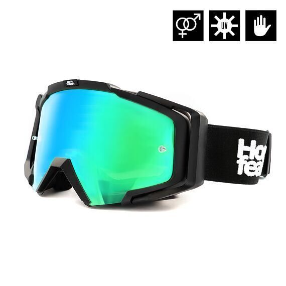 Horsefeathers MTB brýle Patriot - black/mirror green