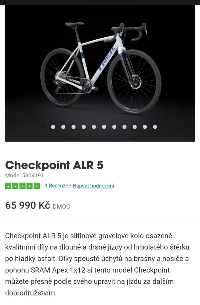 Checkpoint ALR 5 gravelové kolo vel. 52