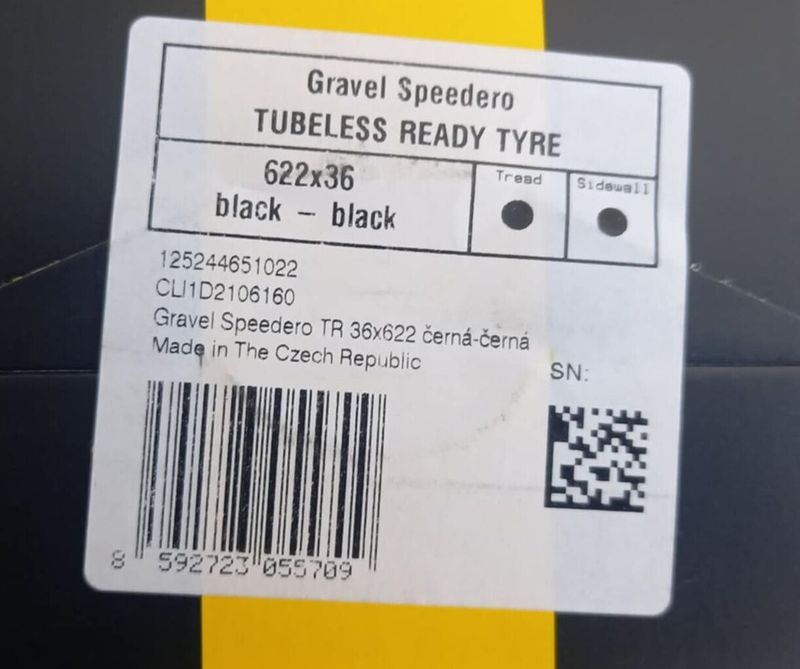 Gravel plášť TUFO SPEEDERO, bezdušový 36x622