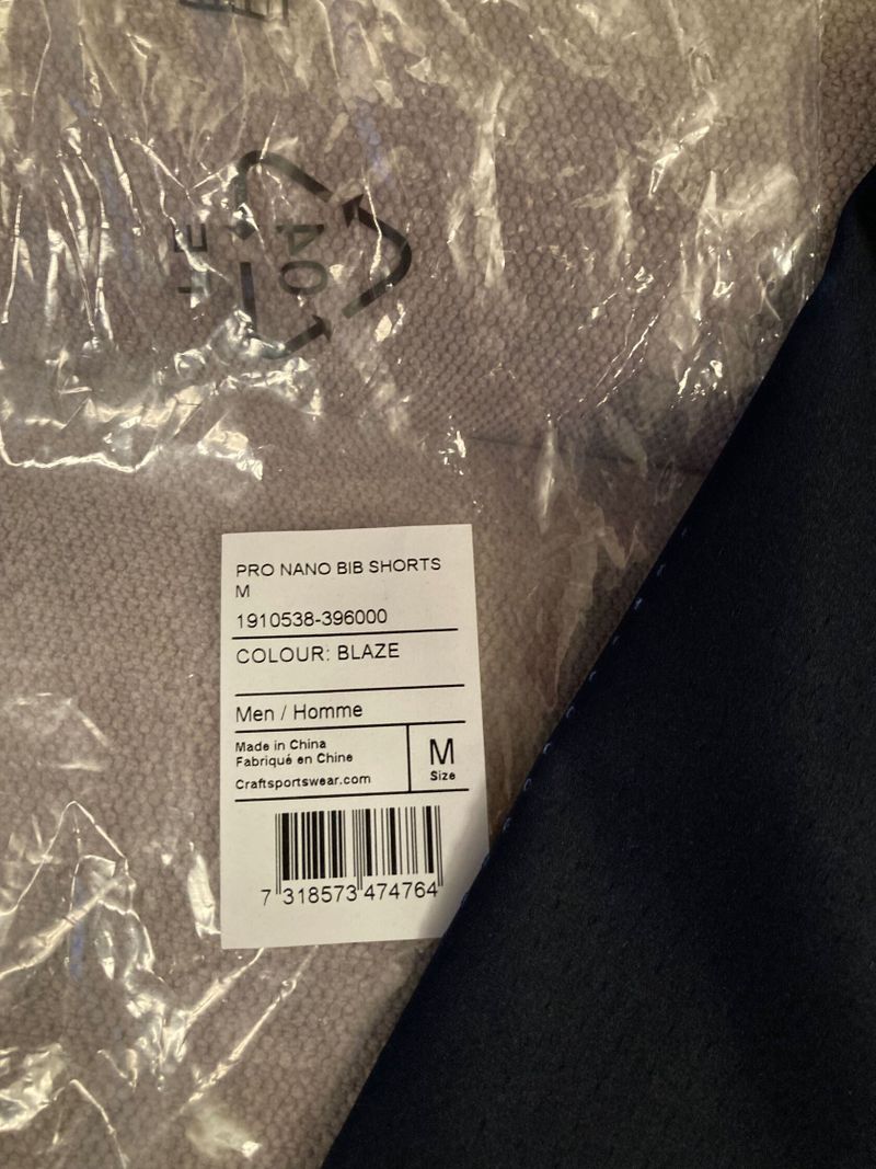 Nové Craft Pro Nano Bib Shorts tmavě modré kraťasy