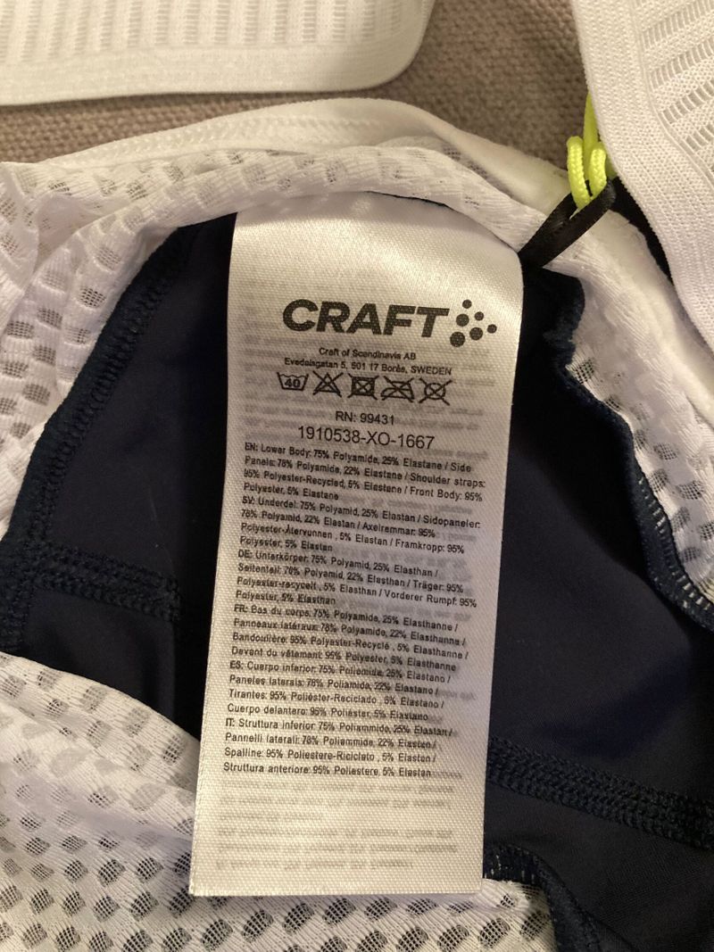 Nové Craft Pro Nano Bib Shorts tmavě modré kraťasy