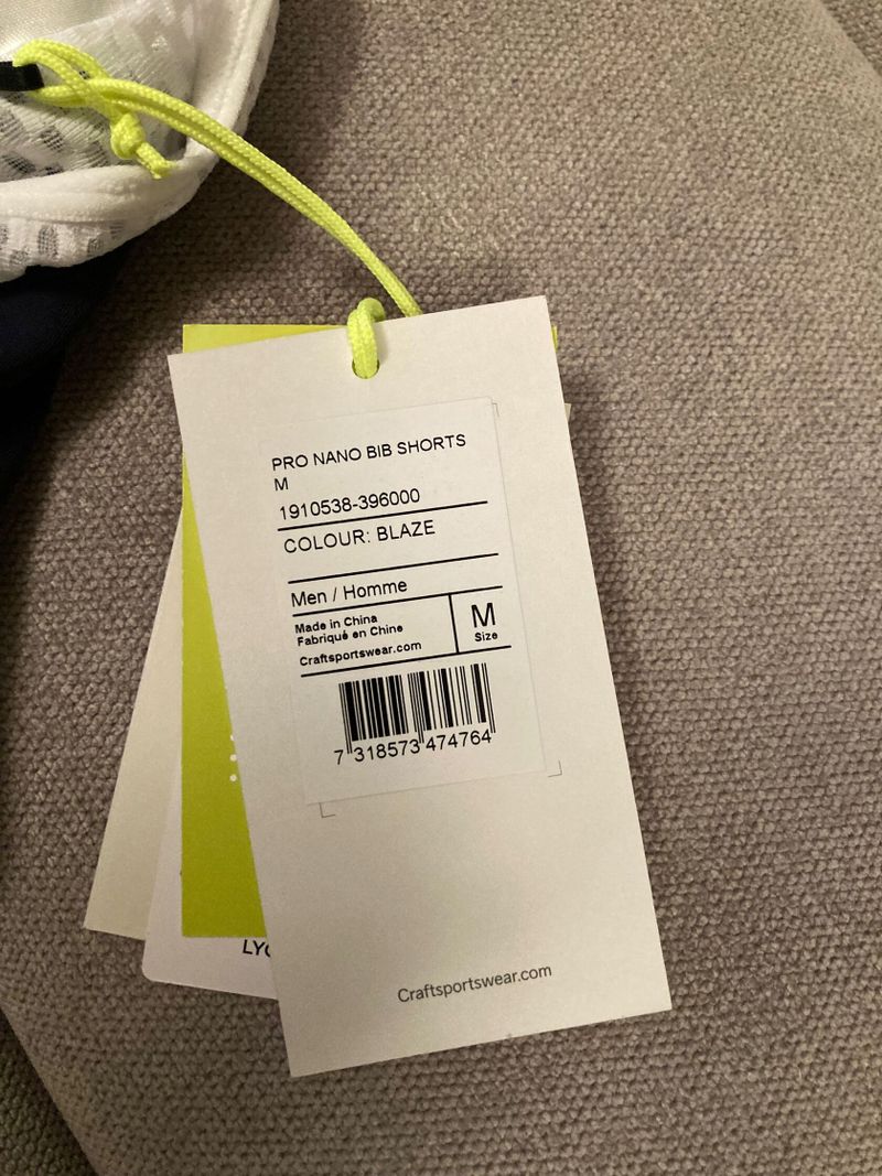 Nové Craft Pro Nano Bib Shorts tmavě modré kraťasy