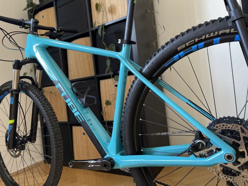 Cube Reaction C:62 carbon Race Petrol / vel.L / Shimano XT 2x11
