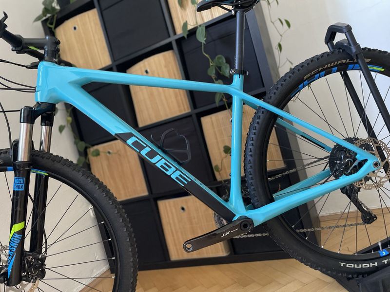 Cube Reaction C:62 carbon Race Petrol / vel.L / Shimano XT 2x11
