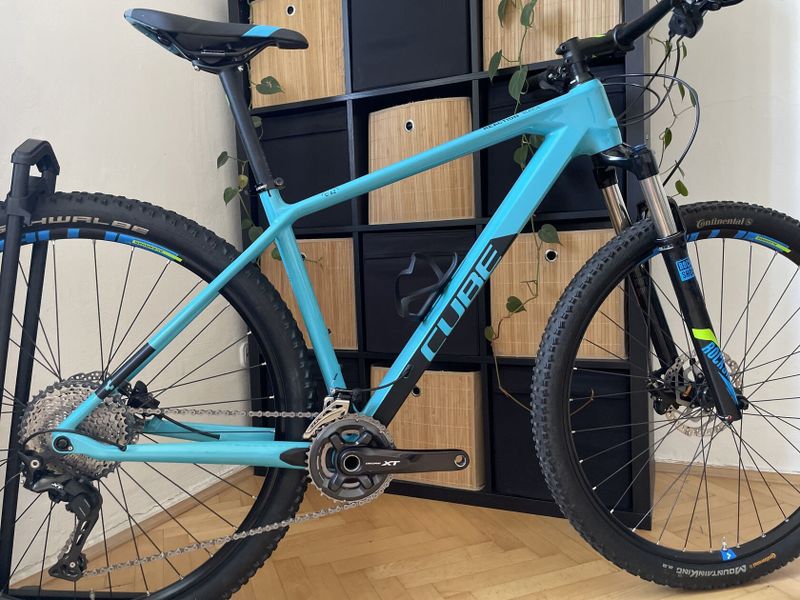 Cube Reaction C:62 carbon Race Petrol / vel.L / Shimano XT 2x11
