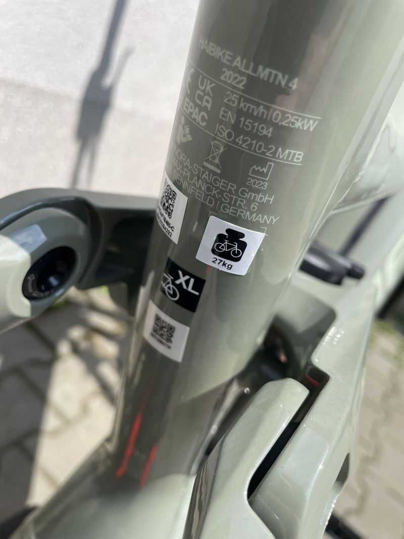 Nové elektrokolo Haibike ALLMTN 4 i720Wh velikost XL