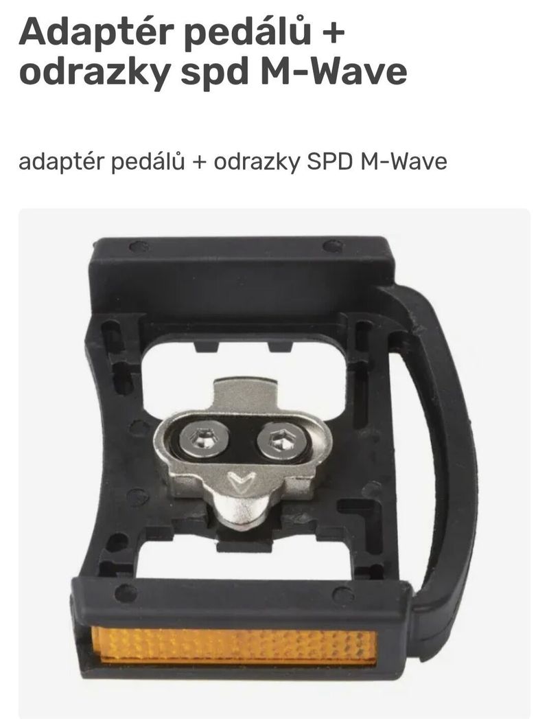 Koupím adaptér SPD pedálů