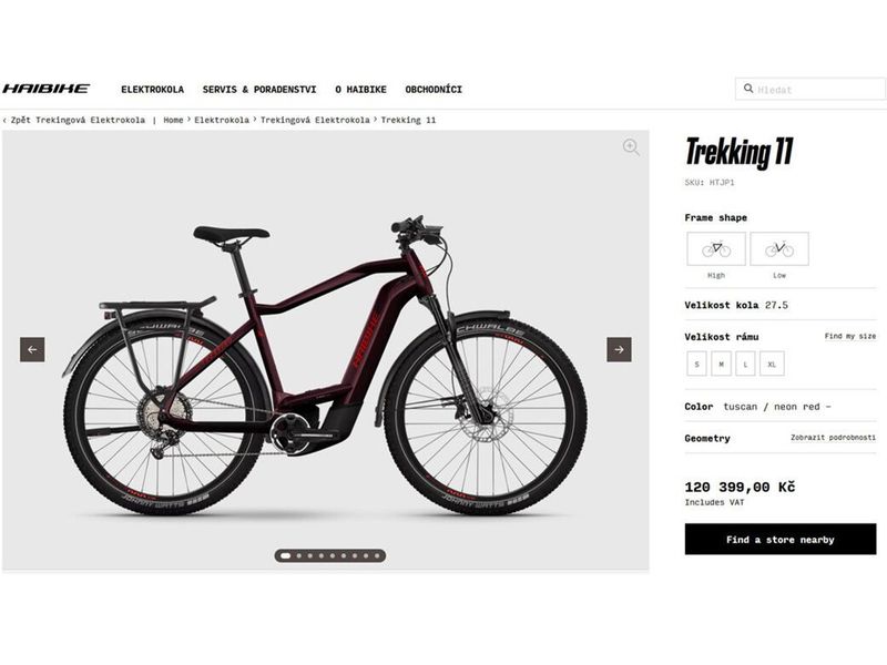 YAMAHA TREKKING 11 – BOSCH – 750Wh – VELKÝ DOJEZD
