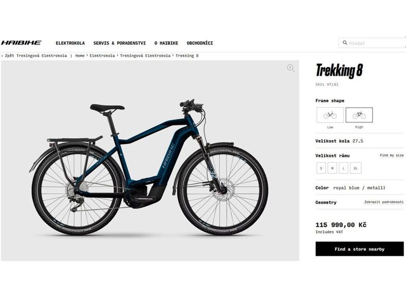 YAMAHA TREKKING 8 – BOSCH KIOX 300 – 750Wh - TOP