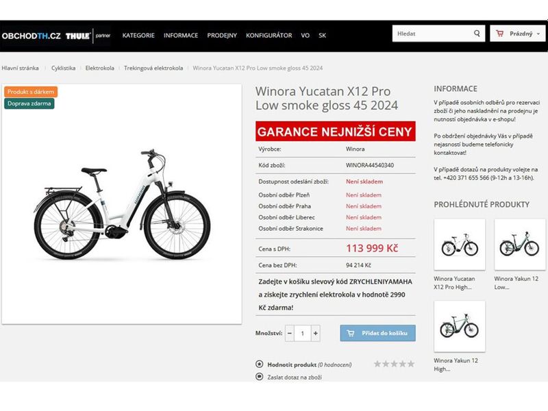 WINORA YUCATAN X12 PRO – 720Wh – PW-X3 - EXKLUZIVNÍ