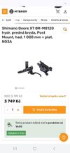 Nové Shimano Deore XT Br-M8120 + N03A IceTech