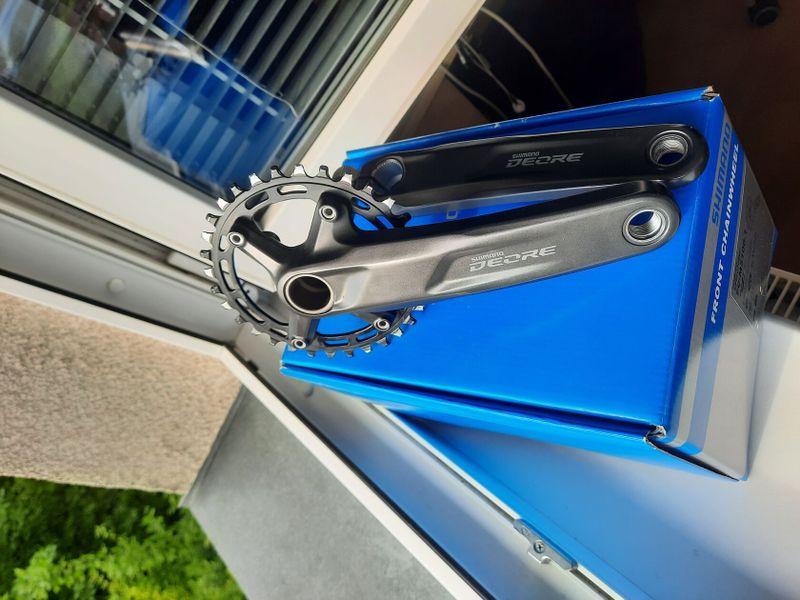Prodám kliky Shimano FC-M5100 1x10s/11s 175mm + nový střed SMBB52