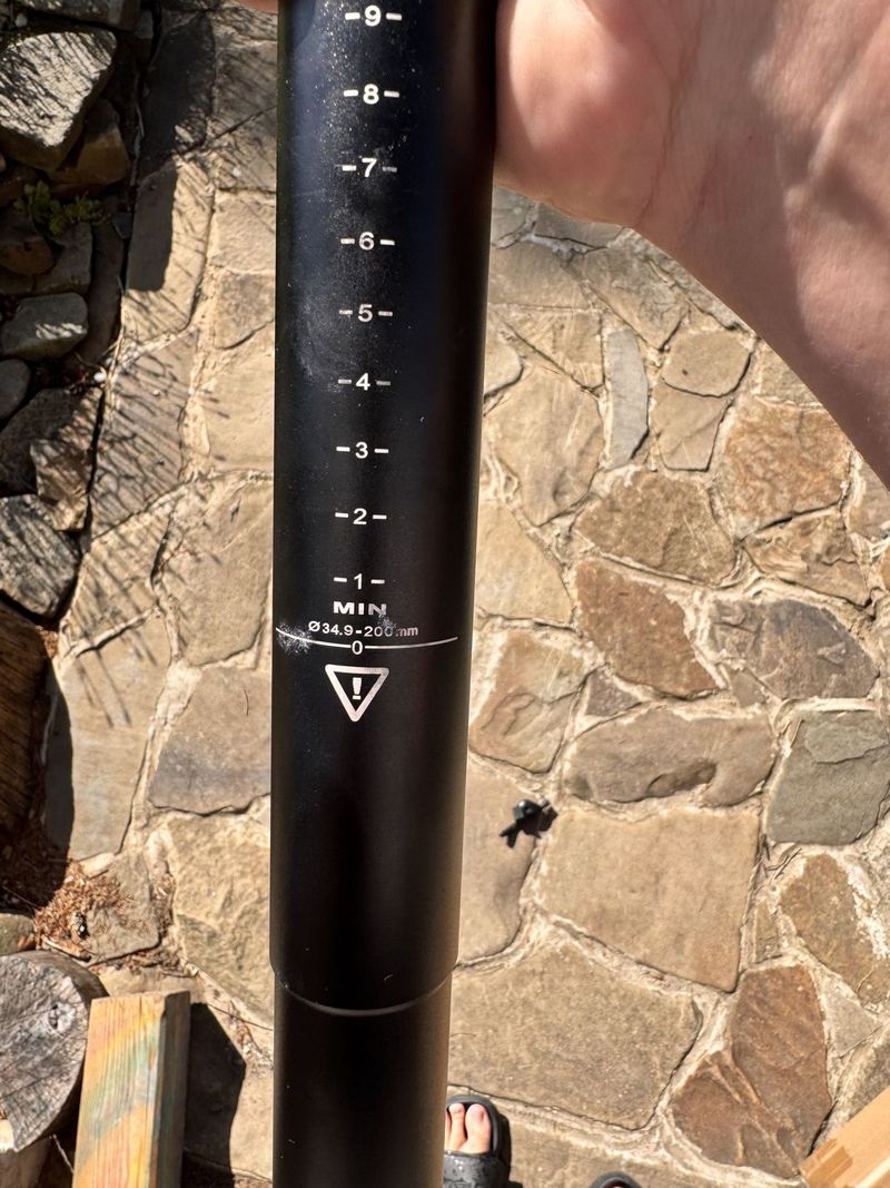 TranzX teleskopická sedlovka 34.9, 200mm