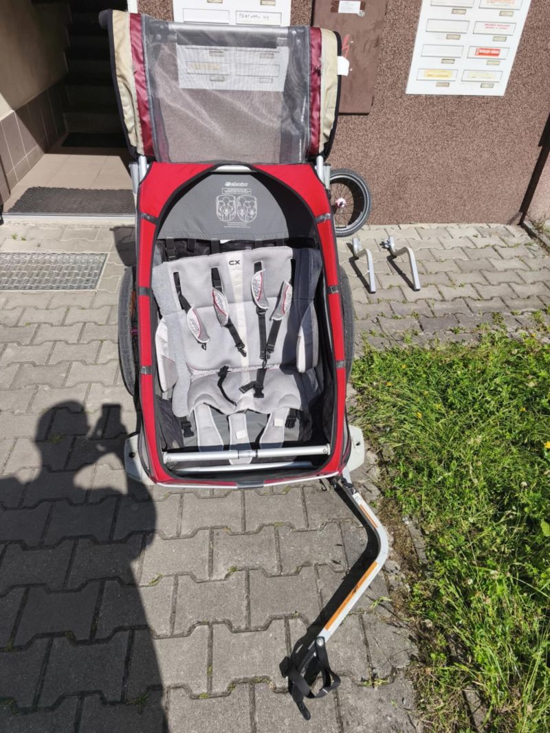 Thule Chariot CX2 – dětský vozík za kolo pro 2 děti + cyklo set + jogging kolo