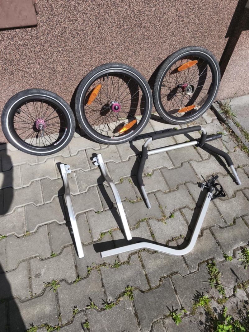 Thule Chariot CX2 – dětský vozík za kolo pro 2 děti + cyklo set + jogging kolo