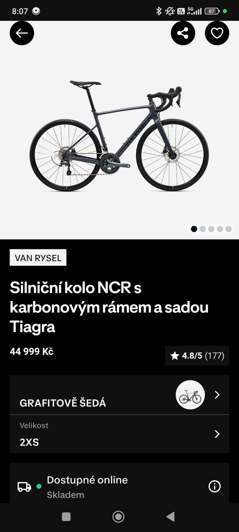 Dámské karbonové silniční kolo 2XS