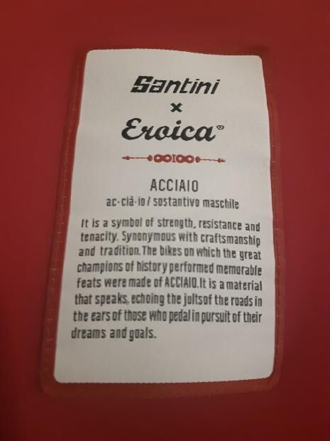 Prodám nový cyklo dres Santini L' Eroica, velikost XXL, dovoz Itálie, PC 110 euro, cena 1890 Kč.