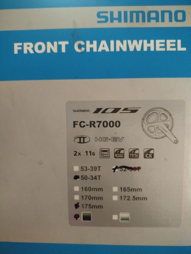 Kliky Shimano 105 FC-R7000 