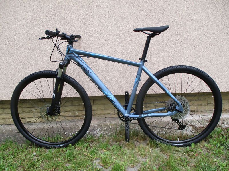 Nové lehké krosové kolo MRX Elite 19,5", vzduchová vidlice Suntour NRX, Shimano Deore 1x11