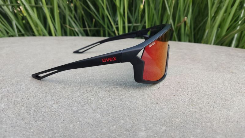 Cyklistické brýle Uvex Skyryse Jr. Black Matt/Mirror red