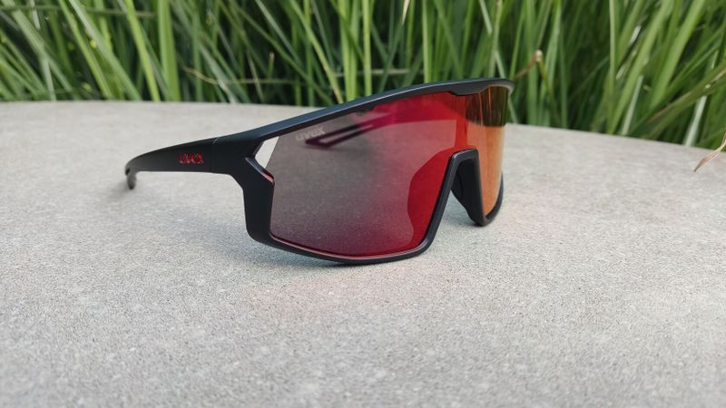 Cyklistické brýle Uvex Skyryse Jr. Black Matt/Mirror red