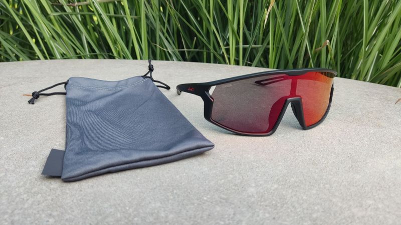 Cyklistické brýle Uvex Skyryse Jr. Black Matt/Mirror red