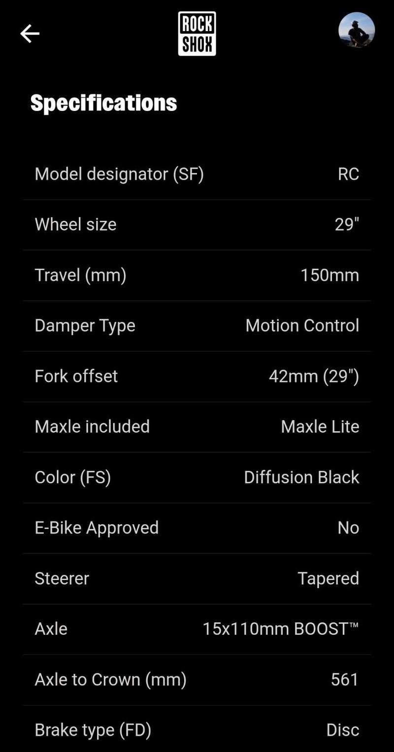 Rock Shox Revelation 150mm 29" boost DebonAir